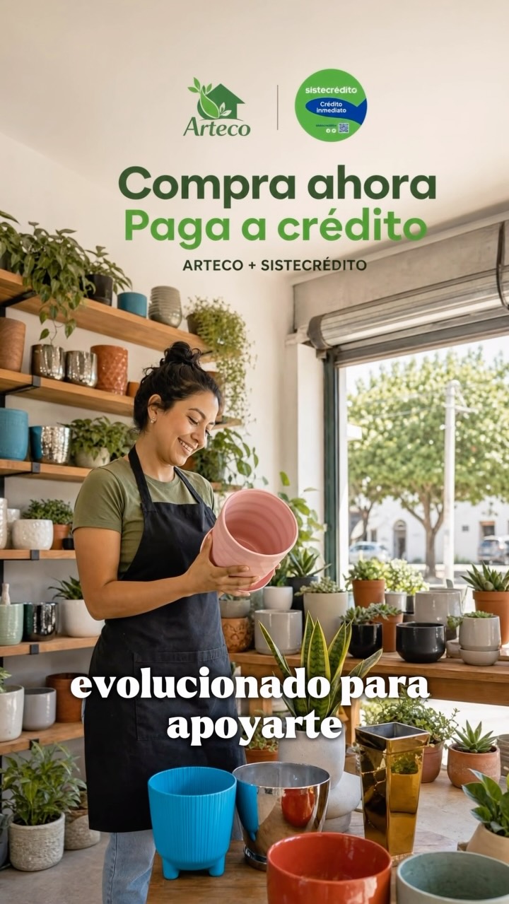 🌿 ¡Arteco + Sistecrédito ahora hacen tus compras más fáciles!* 💚

Compra tus materas y bases Arteco y accede a facilidades de pago con Sistecrédito, ya sea para surtir tu negocio o renovar tus espacios.

📲 Escríbenos y conoce cómo comprar a crédito.

#materas #vivero #hogar #materaspersonalizadas #negocios