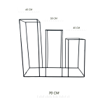 Base Negra Triple Matera Conica