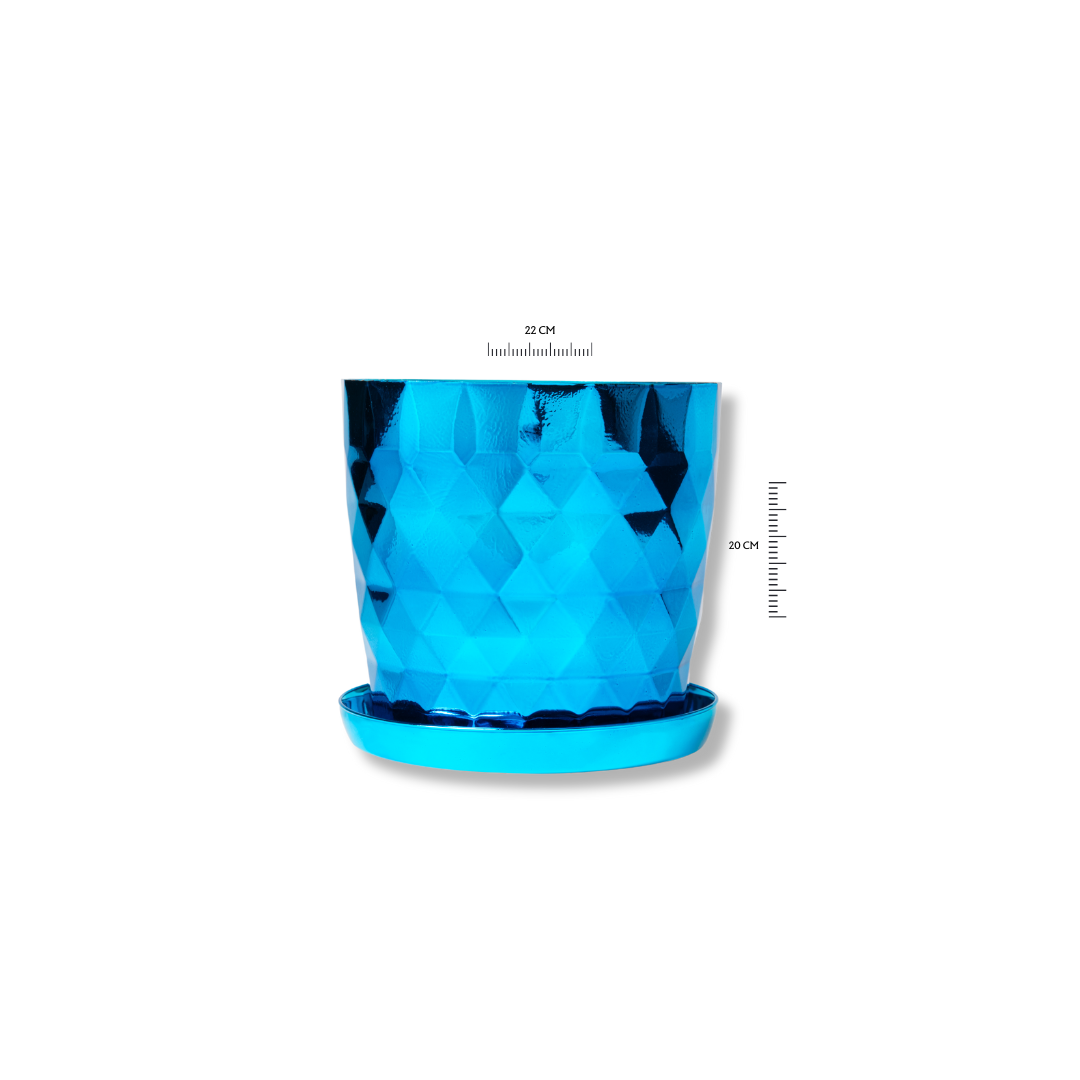 Rombo Metalizada Celeste