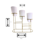 Base Triple Dorada Redonda